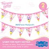 Treasures Gifted Princess Peppa Pig Banner Pennant - Princess Peppa Pig Party Supplies - 2 Pack - 3 of 4