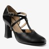 Women's Ballroom Shoes So Danca SD152 Roxy 2.5" Heel Leather Cross Straps Suede - 2 of 3