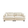 NicBex Couches for Living Room Oversized 2-Seater Sofa Couch Comfort Velvet Upholstered Sofa With Pillows and Bolstered Armrests for Bedroom - 3 of 4