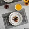 Dinewares White with Gold Rim Bone China Dinnerware Set - Service for 4 or 8, Includes Dinner Plates, Salad Plates, and Cereal or Soup Bowls - 3 of 4