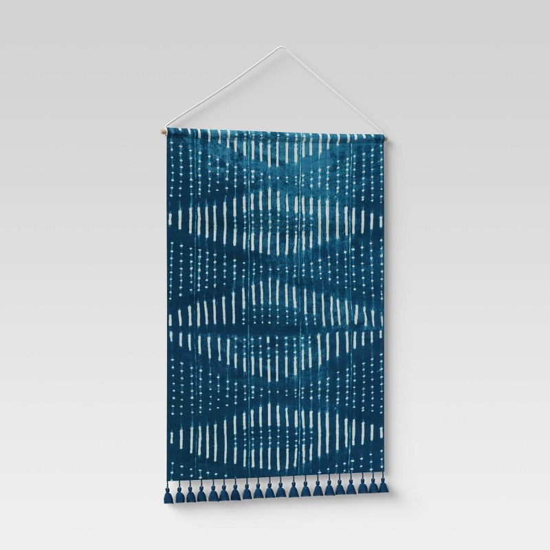 24&#34; x 36&#34; Wall Tapestry with Tassels Blue - Threshold&#8482;, 4 of 5