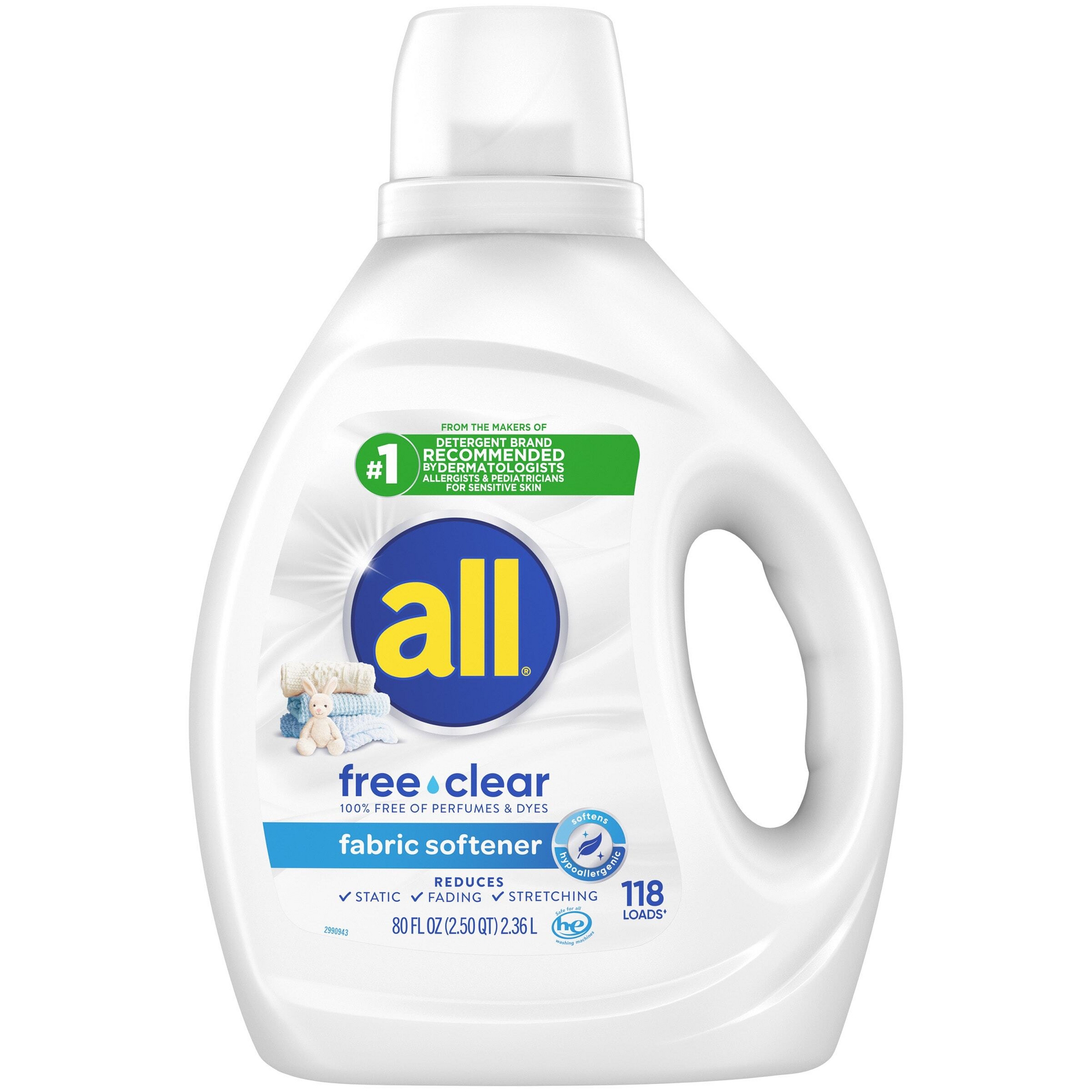 All Unscented Sensitive Skin Fabric Softener