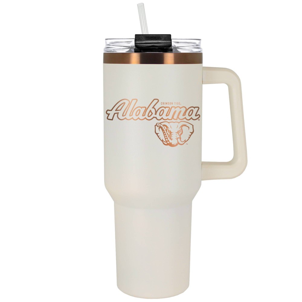 NCAA Alabama Crimson Tide Cream and Copper Colossus Travel Mug - 40oz