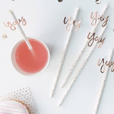 "Yay" Party Straws