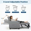3-in-1 Convertible Sofa Bed Chair£¬Pull-Out Sleeper with Adjustable Backrest, USB Charging Port, Cup Holders & Side Pockets, for Living Room Bedroom - 4 of 4