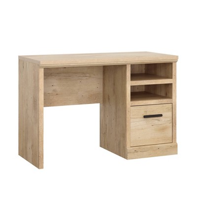 Sauder Aspen Post Desk with Storage Prime Oak: Home Office Furniture, Adjustable Shelf