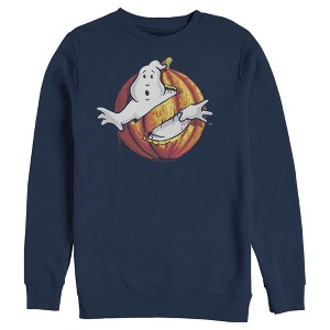 Men's Ghostbusters Halloween Pumpkin Logo Sweatshirt - 1 of 4