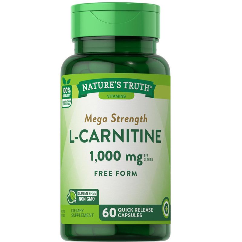 Nature's Truth L Carnitine 1000mg | 60 Capsules, 1 of 5
