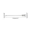 Unique Bargains Stainless Steel Reusable Drink Appetizer Pineapple Head Cocktail Picks 4.41" 5 Pcs - 2 of 4