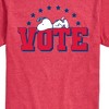 Men's - Peanuts - Vote Snoopy Short Sleeve Graphic T-Shirt - 2 of 4