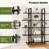 Kumasinova 5-Tier Corner Bookshelf,Freestanding Bookcase Storage Organizer for Living Room,Bedroom,Office,Kitchen,Bathroom - 4 of 4