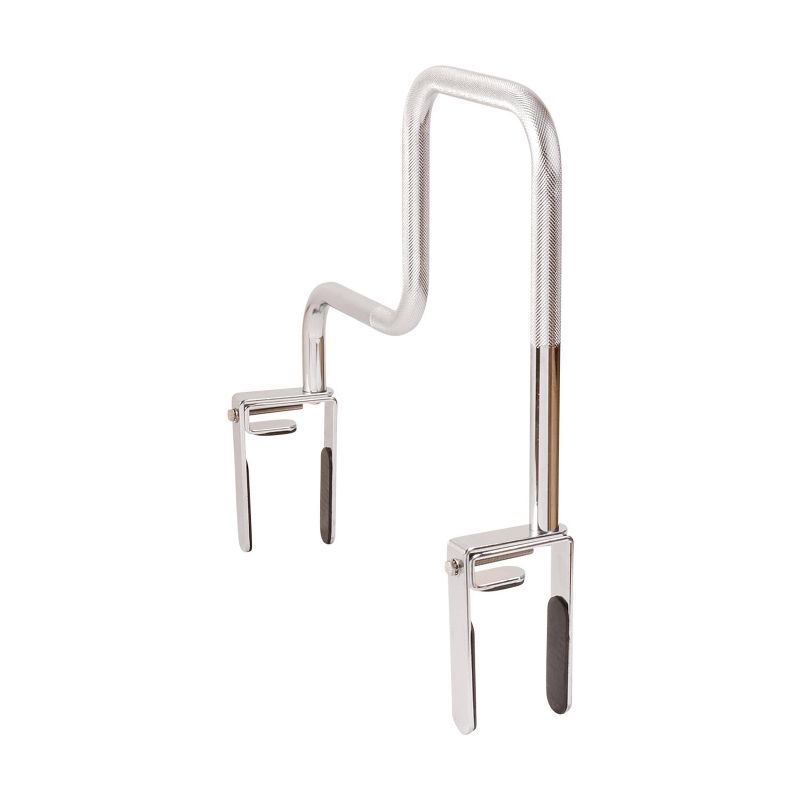 DMI Rust Resistant Grab Bar Tub and Shower Handle for Safety and Stability Chrome - HealthSmart, 5 of 6