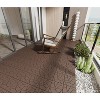 Chic Crate-Stone Style Interlocking Deck Tiles – 44-Pack Quick-Install 12x12 Patio Flooring  Indoor/Outdoor Red Brown - 2 of 4