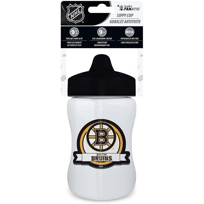 MasterPieces Inc Boston Bruins NHL 9oz Baby Sippy Cup, 1 of 2