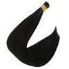 Jessie's Wig 10-24 Inch I tip Hair Extensions Human Hair For Women Thin Hair Straight #1B natural black 50S/Pack - 2 of 4