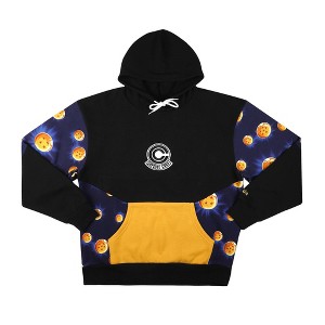 Dragon Ball Super: Super Hero Capsule Corps Long Sleeve Black Hooded Sweatshirt - 1 of 3