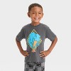 Toddler Boys' 2pc Jurassic Park Dinosaur Short Sleeve T-Shirt and Shorts Set - Gray - 3 of 4