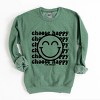 Simply Sage Market S.W.Smiley Choose Happy Smiley Face Sweatshirt - 2 of 4