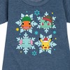 - Pokémon - Poké Flakes Graphic Short Sleeve Fleece Dress - 2 of 4