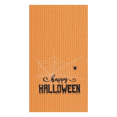 C&F Home Happy Halloween Web Waffle Weave Kitchen Towel