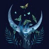 Junior's Design By Humans Moth - Hand By EpisodicDrawing T-Shirt - 2 of 3