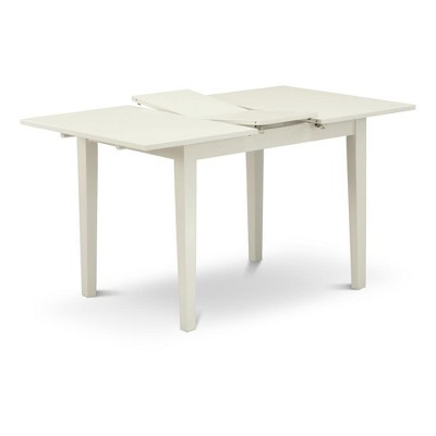 Linen White Extendable Wood Dining Table