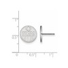Black Bow Jewelry 14k White Gold Edmonton Oilers NHL Stud Earrings - 2 of 3