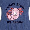 Girls' - Instant Message - I Want Alotl Ice Cream Fit & Flair Cap Sleeve Graphic Dress - 2 of 4