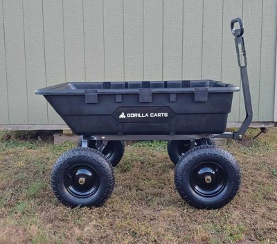 Gorilla Carts 1500 Pound Capacity Heavy Duty Poly Yard Dump Utility Cart,  Black, 1 Piece - Fred Meyer