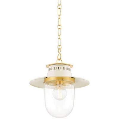 Mitzi Nori 1 - Light Pendant in  Aged Brass Clear Shade