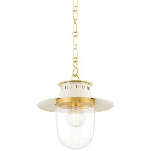 Mitzi Nori 1 - Light Pendant in  Aged Brass Clear Shade - 1 of 3