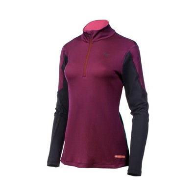 mizuno breath thermo long sleeve half zip running top