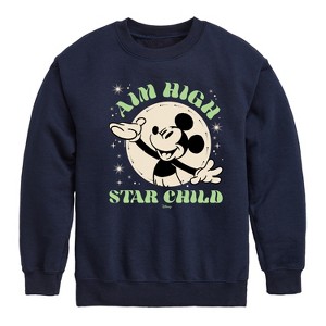 Boys' - Disney - Aim High Star Child Graphic Long Sleeve Fleece Sweatshirt - 1 of 4