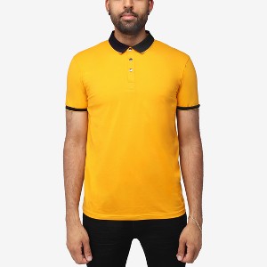 X RAY Men's Short Sleeve ribbed cuffs Polo Shirt - 1 of 2