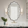 Beautyolove Oval Aluminum Alloy Framed Scalloped Wavy Wall Mirror - 3 of 4