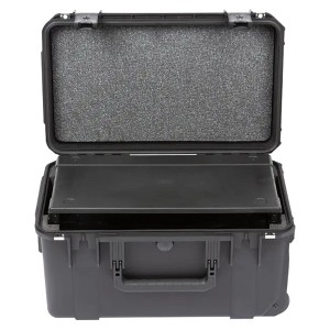 SKB iSeries 3U Shallow Fly Rack, Waterproof Polypropylene Hard Case with Durable Latches for Travel and Storage, Ideal for Musicians, 9 Inch, Black - 1 of 4