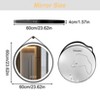 24/28/32in LED Black Frame Round Bathroom Mirror with Light Vanity Mirror Anti-Fog Dimmable,Wall Decor Mirror - 2 of 4