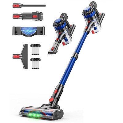 Itopfox Cordless Vacuum Cleaner with 500W/40Kpa Suction, 60Mins Runtime, LED Display, Anti-Tangle Brush, Wall Mount Charging, 8-in-1 for Hard Floors