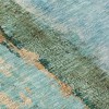 Blue And Gold Abstract Washable Indoor Outdoor Area Rug - 4 of 4