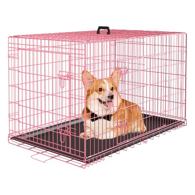 36 inch pink dog crate hotsell