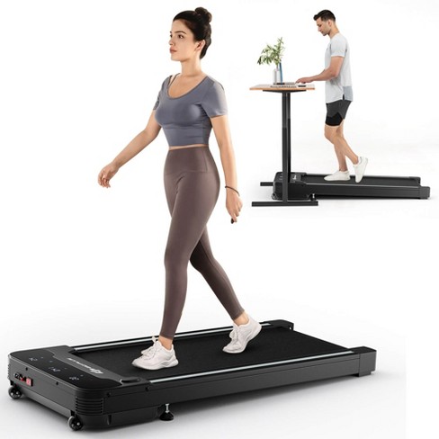Superfit Up To 7.5mph 2.25hp 2 In 1 Dual Display Screen Folding Treadmill Jogging  Machine W/app Control Gold : Target
