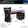 Anybear Stylish Computer Desk with Storage - 4 of 4