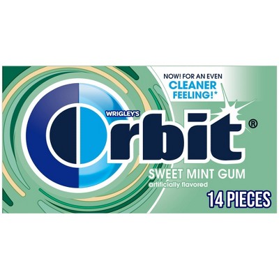 Orbit Sugar Free Sweet Mint Chewing Gum Single Pack - 14 Piece
