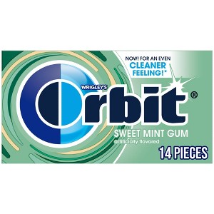 Orbit Sugar Free Sweet Mint Chewing Gum Single Pack - 14 Piece - 1 of 4