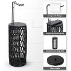 Chery Life Brown Freestanding Toilet Paper Holder with Storage, Handmade Woven Toilet Paper Roll Holder Stand, 3 Rolls of Tissue Holder - 4 of 4