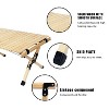 KTMBDW Portable Camping Table Camp Table Folding Beach Table for Camping Hiking Backpacking Outdoor Picnic, Natural - 4 of 4