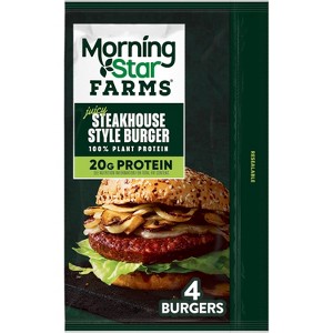 MorningStar Farms Incogmeato Steakhouse Style Frozen Burger Patties - 4ct - 1 of 4