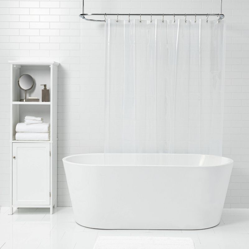 PEVA Medium Weight Shower Liner Clear - Made By Design™, 4 of 8