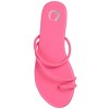 Journee Collection Womens Tanaya Slide Low Block Heel Sandals Magenta 7.5 - 4 of 4