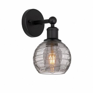 Athens Deco Swirl - 1 Light Wall Sconce In Industrial Style-10.5 Inches Tall and 6 Inches Wide - 1 of 1